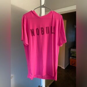 Nobull workout t shirt neon pink Excellent condition XXL